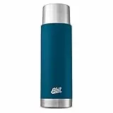 Esbit Thermos Sculptor, in acciaio inox, senza BPA, nero, blu polare e altro ancora, 500 ml, 750 ml e 1 litro, bottiglia termica per bevande calde e fredde, per caffè e tè VF1000SC-PB