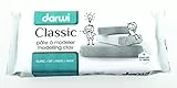 darwi - Argilla da Modellare, Colore: Bianco, Peso: 1 kg