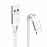 Sinfenyo Cavo USB Type C 1M,Cavo USB C Nylon Ricarica Rapida per Android Samsung Galaxy S23/S22/S21/S20/S10/S9/S8/A30/A40/A50/A70/A20e/A51/A71,Huawei P30/P20/P10,Xiaomi Mi 11 Lite,Redmi Note 10 9 Pro