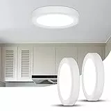 SENQIU [2 Unità Plafoniera LED Soffitto Moderna,12W Lampada Led Soffitto 6500K Bianco Freddo,Plafoniere Luce Rotonda Bianca Per Camera da Letto, Corridoio, Cucina