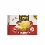 Valsugana, Polenta Gialla Già Pronta, Confezione da 600g, Farina Di Mais 100% Italiano Cotta a Vapore, Gusto Classico, Senza Glutine