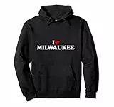 I Love Milwaukee - Cuore Felpa con Cappuccio