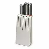 Joseph Joseph, Set di 5 coltelli da cucina in acciaio inossidable con ceppo portacoltelli, Grigio