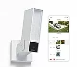netatmo Videocamera Esterna di Sorveglianza Intelligente Sirena da 105dB, Wi-Fi, illuminazione integrata, rilevamento dei movimenti, visione notturna, senza abbonamento, bianca, NOC-S-W-IT