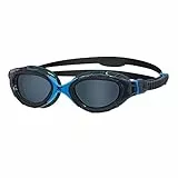 Zoggs Predator Flex Occhialini da Nuoto Unisex Adulto, Tinta Grigia/Blu/Affumicata, Regular