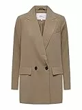ONLY Onlgry Life Oversz Blazer Otw Noos, Burro, M Donna