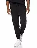Amazon Essentials Pantaloni Della Tuta in French Terry Leggeri (disponibile nelle taglie Big & Tall) Uomo, Nero, M