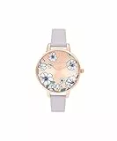 Olivia Burton Orologio Analogico al Quarzo da donna con cinturino in pelle Viola - OB16AN03