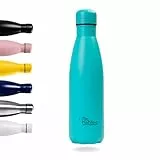 Otto Koning Borraccia Termica in acciaio inox Mantiene le bevande fredde per 24 ore e quelle calde per 12 ore. Bottiglia thermos a prova di perdite, senza BPA (500ML, Verde)