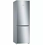 Bosch Elettrodomestici, Serie 2, Frigo-congelatore combinato da libero posizionamento, 186 x 60 cm, Inox look, KGN36NLEA