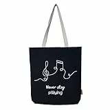 hello-bags. Borsa a spalla. Esterno: 100% cotone. Con cerniera, fodera e tasca interna. Include busta regalo kraft. Modello NEVERSTOP. Colore: Écru/Nero. Misure: 37 * 38 cm