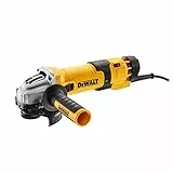 DEWALT DWE4257-QS Smerigliatrice Angolare 1500 Watt, 125 mm con Avvio Graduale e Protezione da Tensione Zero