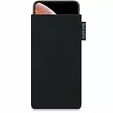 Adore June Custodia Apple iPhone XS e iPhone X, [Serie Classic] Tessuto Resistente [L`Originale Cordura] Display di Pulizia Effetto Case Cover per Apple iPhone XS/X [Nero]