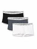 Calvin Klein Boxer Uomo 3 Pack 3 PK Low Rise Trunk Elasticizzati, Black/White/Turbulence, L [Amazon Exclusive]