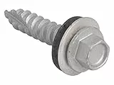 Forgefix FORTFHT6332, vite TechFast a testa esagonale per legno, 6,3 x 32 mm, 100 pezzi
