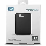 Western Digital WDBUZG0010BBK-EESN Hard Disk USB 3.0 da 1 TB, 2.5', 5400 rpm, Nero