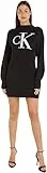 Calvin Klein Jeans Abito Maglione Allentato con intarsio Abiti, CK Black, L Donna