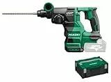 HIKOKI Martello perforatore a batteria DH3628DAW2Z, (36 V, numero di colpi a pieno carico 0-4300 min-1, energia d'urto 3,2 J) (SDS-plus) Basic, Brushless, in HSC II (senza batteria e caricatore)