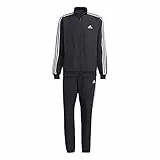 adidas M 3S WV TT TS Tuta, Nero/Nero, L Uomo