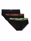 Emporio Armani Men's 3-Pack Core Logoband Brief Slip Boxer, Black/Black/Black, XL (Pacco da 3) Uomini
