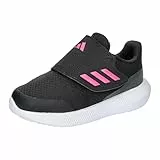 adidas RunFalcon 3.0 Hook-And-Loop, Shoes-Low (Non Football) Unisex-Bimbi 0-24, Nero (Core Black/Core Black/Pulse Magenta), 26 EU