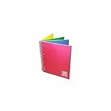 Blasetti - Blocco per appunti One Color 4x4. 4 sezioni per 4 argomenti cambiando i colori delle copertine. 120 fogli, rifinito con spirale - Quadretti 5M