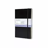 Moleskine Art Collection Japanese Album, Blocco da Disegno, Copertina Rigida, Chiusura ad Elastico, Carta Adatta a Penne, Pastelli e Carboncino, Colore Nero, Dimensione Large 13 x 21 cm, 48 Pagine