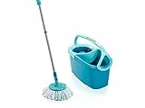 Leifheit Mop Pavimenti Blu, Lavapavimenti Professionale Flessibile A 360°, 46.6 x 26.5 x 26 Cm
