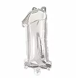 Procos 91195 – Palloncino numero 1, palloncino con numeri, elio, palloncino, compleanno, decorazione, regalo