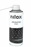Nilox, Spray Aria Compressa, Bomboletta Spray ad Aria Compressa per la Pulizia di Notebook, Stampanti e Device, con Cannuccia per Pulizia Precisa e Delicata, Senza Residui, 24 Pezzi x 400 ml