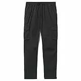 Hurley babylegs Division Cruiser Cargo Pant Pantaloni, Nero, L Uomo