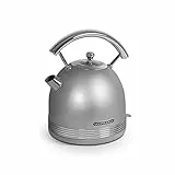 Schneider bollitore Vintage 1,7 L Wireless Silver, Argento