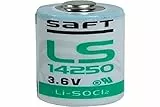 Saft, Ls 14250, Batteria 1/2 Aa, 3,6 V, Al Litio Cloruro Di Tionile, Confezione Da 5
