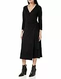 Tommy Hilfiger Abito a Portafoglio Donna Elegante, Nero (Black), 32