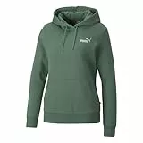 PUMA Ess+ Felpa con Cappuccio con Ricamo FL Sudore, Eucalipto, S Donna