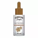 HAWAIIAN Tropic Siero Self Tanning Drops - Gocce autobbronzanti specifiche per il viso - Formula trasparente ultra leggera con Vitamina E
