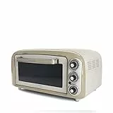 Ariete Forno Vintage 979, Forno Elettrico con 3 Posizioni di Cottura, Forno per Pizza da 30 cm, Temperatura Max 230°C, Timer, Griglia in Acciaio Inox, 1300W, Beige