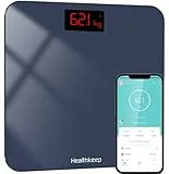 Bilancia corporea pesapersone digitale BMI con display LED Bilance impedenziometrica Superficie in vetro con funzione, 5-180kg