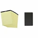 Amazon Basics Taccuino classico, misura grande, a righe & Legal/larghe a righe, 50 fogli per tampone da 8,5 pollici by 11,75 pollici