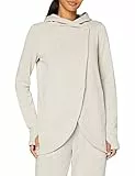 AURIQUE Felpa con Cappuccio Sportiva Donna, Grigio Fumo, S