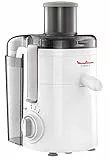 Moulinex JU3701 Frutelia + Centrifuga, Ampia Apertura, Facile da Pulire, 2 Velocità e Modalità Pulse, 350 W, Bianco