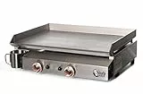 Plancha Tonio/Bento 6-12 persone - Gas butano propano - Piano cottura e scatola in acciaio inox - Sistema di sicurezza termocoppia - Accensione piezzo meccanica - Produzione 100% Francia