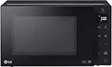 LG MH6336GIB Forno Microonde Smart Inverter con Grill al Quarzo, 23 Litri, 1000 W, Programmi Automatici, 5 Livelli di Potenza Regolabili - Nero Fumè