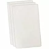 5 Filtri Universali Di Alta Qualità, Microfiltro | Tagliabili | Colore: Bianco | Dimensioni: 250 X 200 X 2 Mm | Filtro Per Aspirapolvere - Filtro Dell'aria - Filtro Di Scarico