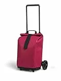 Gimi Sprinter|carrello portaspesa pieghevole con manico telescopico regolabile|sacca antipioggia chiusura avvolgibile e fascia in velcro|con ruote grandi e parafango| 50l|45x39x103cm