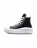 CONVERSE Chuck Taylor all Star Move Platform FOUNDATIONAL Leather, Sneaker Donna, 39 EU