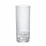 Bormioli 93636 Rocco America Set 6 Bicchieri Long Drink, Vetro, 40cl, 400 milliliters