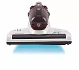 Hoover Ultra Vortex MBC500UV 011 Battimaterasso con Luce UV-C, 500W, 0,3 L, Antiacaro, Antibatterica, Rimuove Allergeni e Polvere, 3 Programmi, Rosso