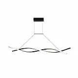 YXXHM- Lampadario A Sospensione A LED, Lampadario A Spirale Creativo Dimmerabile con Telecomando, Utilizzato per Soggiorno Cucina Camera da Letto, Plafoniera Decorazione Cameretta Black 100CM