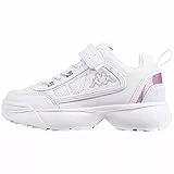Kappa Rave Gc K, Scarpe da corsa Unisex - Bambini e ragazzi, Bianco (White/Pink), 32 EU